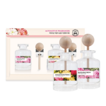 더허브샵 차량용 송풍구 디퓨저 40ml 2개입 세트, 아쿠아체리블라썸, 라벤더코튼, 1세트