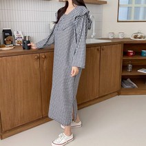 오슈 가을 고방 카라 여친룩 편한 꾸안꾸 폴리 롱원피스