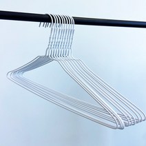 세탁소 기본 꽈배기 옷걸이 40cm 100개 흰색