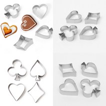 포커 스텐 쿠키커터 4종 형틀 쿠키틀 과자틀