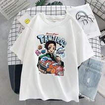 옴니뷰 Anime T-shirt men Graphic Cartoon Titan Attack Shingeki No Kyojin 티셔츠 하라주쿠 오버사이즈, 09 S9205-White_06 XXL