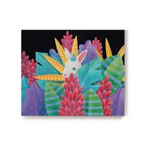 Midnight LE04 임솔지 작가 귀여운 토끼 현대 미술 인테리어 그림 캔버스 액자, 72.7 × 60.6cm 캔버스 액자