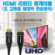 coms HDMI 리피터 광케이블 실사같은 환상적인 화질 UHD 3D 입체영상 초 고화질 광역대 전송 HDR 4K2K 60Hz BX202 모니터케이블, 1개, 20m