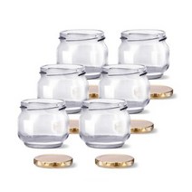 미르코리아 유리 이유식 잼병 Low 120 골드캡, 100ml, 6개입