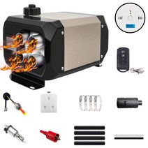 무시동 히터 차량용 차박 캠핑용 저소음 온풍기 난로 리모컨, 12v 알루미늄 합금 4구