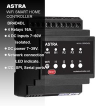 ESP32 아두이노 기본 스마트 홈 컨트롤러. 와이파이 블루투스 입력/출력 TASMOTA 펌웨어. MQTT 프로토콜., 03 4-Relays 4IN-DC