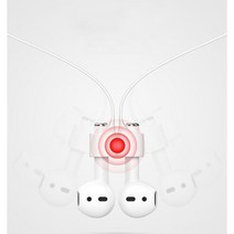 에어팟 분실 방지 자석 마그네틱 실리콘 스트랩, 블랙