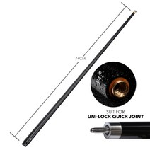PREOAIDR POINOS 탄소 섬유 샤프트 당구 풀 큐 스틱 개인 큐대 당구채 63, 11.75mm, 3142 유니록