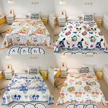 디즈니 곰돌이푸 이불 미키담요 무릎담요 침대이불 사이즈다양, 그림10