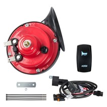 UTV ATV 유니버설 12V 혼 키트 W / CF 모토에 대한 폴라리스 RZR 800 XP 레인저 캔 - 암 매버릭 X3 북극 고양이를위한 로커 스위치, 하나, 보여진 바와 같이