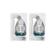 The Yeppin BMC P2 비강 베개 인터페이스 마스크 CPAP 자동 BiPAP S M L 세 가지 크기의 실리콘 쿠션, 02 2pcs P2_02 Add a CPAP