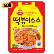 캠핑용 여행용 황금레시피 떡볶이소스 180g_테스트 오뚜기, 8개