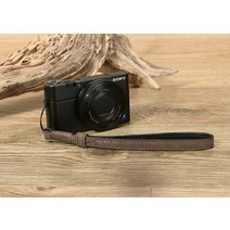 소니 rx100m2m3m4m5m6m7 ricoh gr2gr3 용 정품 가죽 카메라 손목 스트랩 dslr 핸드 랜야드, 회색