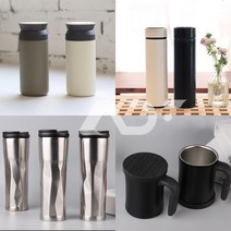 애드텍컴퍼니 텀블러 이중스텐 예쁜 물병 도매 소매 인쇄 주문제작 350ml/500ml/600ml, 블랙, 08..스텐 핸들 머그컵