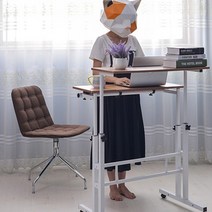 입식 책상 높낮이 조절 스탠딩 키높이 책상 공부집중 허리건강 서서책상, 일반형우드