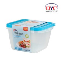 동양 탁 Tark 간편튼튼용기 밀폐용기 보관용기 반찬통, 11.탁 밀폐용기 정사각 3.2L(2p), 1p