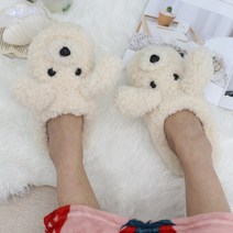 노리스 푸들 털슬리퍼, 여성용 화이트 free