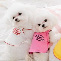 세븐컨셉 강아지 옷 애완 동물 봄과 여름 얇은 조끼 작은 개 민소매 고양이 옷, 레드
