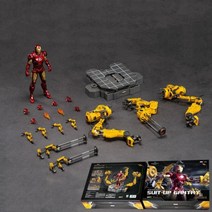 ZD 오리지널 아이언맨 마블 레전드 112 Mark42 MK50 워머신 격납고 MK2 MK3 MK4 MK5 MK6 MK7 토니 스타크 모델 액션 피규어, WITH SUIT-UP GANTRY