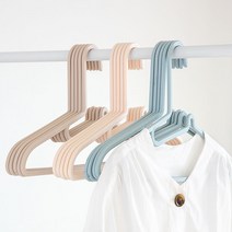 비스토어 프리미엄 플라스틱 옷걸이 5P, 브라운 5P