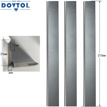 TCT 대패 블레이드 210x25x3mm 접합기 나이프 3 개 세트 교체 4 측면 수직 밀링 고속 프레스 등, 01 은