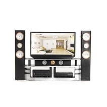 음식모형제작 미니어처 DIY 베이비 완구 미니 하이파이 1:6 TV 홈 시어터 캐비닛 세트 콤보 인형 옷 하우스 가구, 01 1PCS