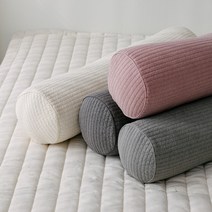 순면 원형 롱쿠션 냉감 모달 인견 피그먼트 바디필로우 긴베개, 피그먼트 원형롱쿠션, 그레이 솜포함