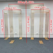 케이크스탠드 3단 2단 트레이 디저트 반짝이는 골드 웨딩 아치 인공 꽃 디스플레이 스탠드 파티 무대 환영 통로 문짝 배경 생일 풍선 랙 3 개295806, Style F Shiny Gold