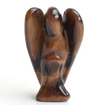 천사상 동상 조각품 천연 차크라 석영 자수정 호랑이 눈 돌 조각 크리스탈 레이키 -130, Tiger Eye Stone