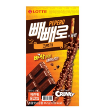 빼빼로 크런키, 312g, 3개