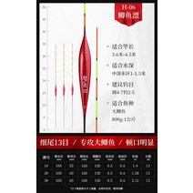 민물낚시찌 중층찌 내림 낚시찌 수제찌 몽자수제갈대부표중국홍 청고민감방주수풍랑붕어잉어부표, 01 1호, 06 중국 레드H-06【13목】