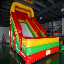 중적인 PVC infltable 활주가족 사용을 위 팽창식 땅 활주 도약자