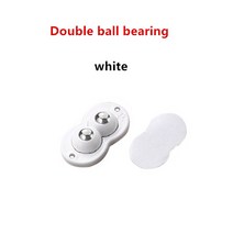 의자바퀴 PC방 캐스터 의자 부속 가구 우레탄 바퀴 교체 스테인레스 스틸 롤러에 대 한 4 12pcs 뜨거운 자기 접착 터 홈 강력한 하중 베어링 범용 휠, 12 piece set, 04 Double bearing white