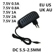 범용 AC 100-240V-DC 7.5 V 0.5A 1A 2A 3A 스위칭 전원 공급 장치 볼트 변환기 어댑터 충전기, 01 7.5V 0.5A_04 AU