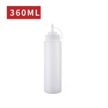 조미료 짜기 병 케첩 겨자 메이요 핫 소스 올리브 오일 병 주방 가제트, 360ml white, 하나