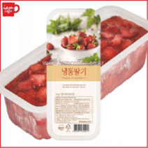 대상 냉동딸기 1kg /냉동딸기/딸기/딸기주스/대상 가당딸기/대상 복음자리 가당딸기/복음자리 냉동딸기