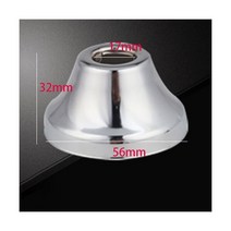 크롬 마감 스테인레스 스틸 수도관 벽 커버 욕실 정수기 커버 액세서리, 17x56x32mm