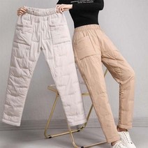 L.ONLINE SHOP여성 패딩 바지 겨울 방한 일자 팬츠 빅사이즈 nbf01 여자슬랙스 봄 여자조거팬츠 조거팬츠
