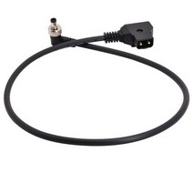 DSLR 장비 전원 V 마운트 안톤 배터리용 D-탭 수-직각 DC 케이블 12V 5.5x2.5mm, 08 DC lock Angled_13 100cm