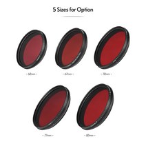 FOTGA 62/67/72/77/82mm 조정 가능한 적외선 필터 IR 패스 X 선 렌즈 캐논 호환 Nikon 소니 DSLR 카메라 용, [05] 82mm