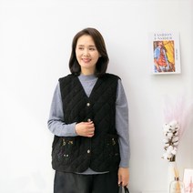 마미소엄마옷 뽀글이조끼 스웨이드 누빔패딩안감 김장조끼 브이넥조끼 데일리조끼 엄마조끼5060 양털조끼