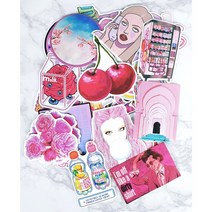 하이틴스티커 키치 인스 다이어리 노트북 꾸미기 핸드폰 아이패드 힙한 리무버블 스꾸 폰꾸, 키치스티커 vol.1 / 100장