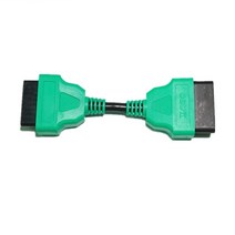 13CM 16PIN OBD2 케이블 남성 여성 플러그 연장 2 16 핀 인터페이스 어댑터 OBDII 코드 커넥터 호환 ELM327, 05 Green