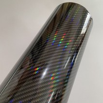 자동차 laser holographic carbon fiber vinyl sheet, 검은 색, 20cm x 152cm