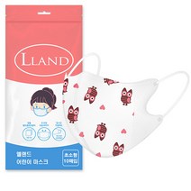엘랜드 새부리 초소형 베이비 신생 영유아 0~3세 일회용 어린이 캐릭터마스크, 1개, 10매