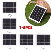 태양열충전기 휴대용 태양광 밧데리 보조 배터리 1-5pcs 야외 6w 5v usb 태양, 1개
