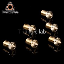 Trianglelab BRASS V6 핫엔드 3D 프린터 노즐 TD6 DDE CHC 키트 v6 압출기 프루사 i3 mk3 용, 한개옵션1, 05 0.4mm 4pcs