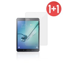 아이디스킨 1+1 갤럭시 탭 S2 8.0 SM-T715 강화유리 액정 보호필름, 2개