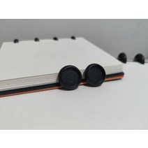 씨거적 볏짚거적 종자거적 블랙 바인딩 디스크 플라스틱 라운드 버튼 루스 리프 코일 노트북 아크 T 버섯, 01 Black 18mm