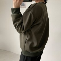 여성용 컬러볼 기모 라운드 맨투맨